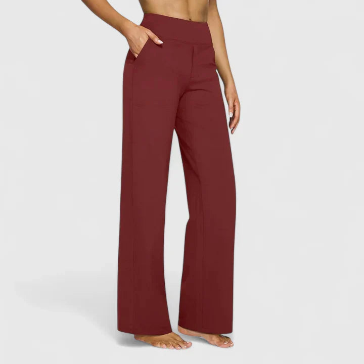 Solis | Damen Weite Loungehose mit Stretchbund