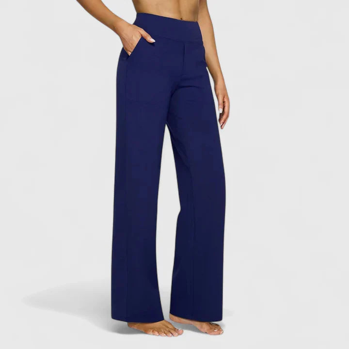 Solis | Damen Weite Lounge-Hose mit Stretchbund