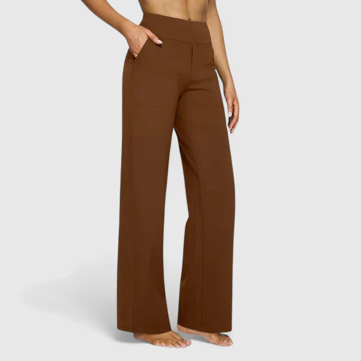 Solis | Damen Weite Lounge-Hose mit Stretchbund
