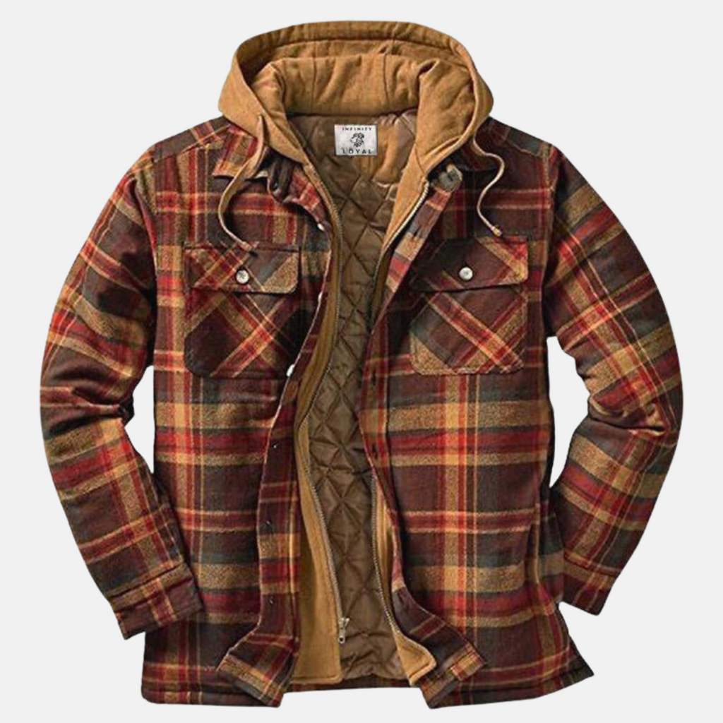 Mane | Chaqueta informal de cuadros con botones para hombre