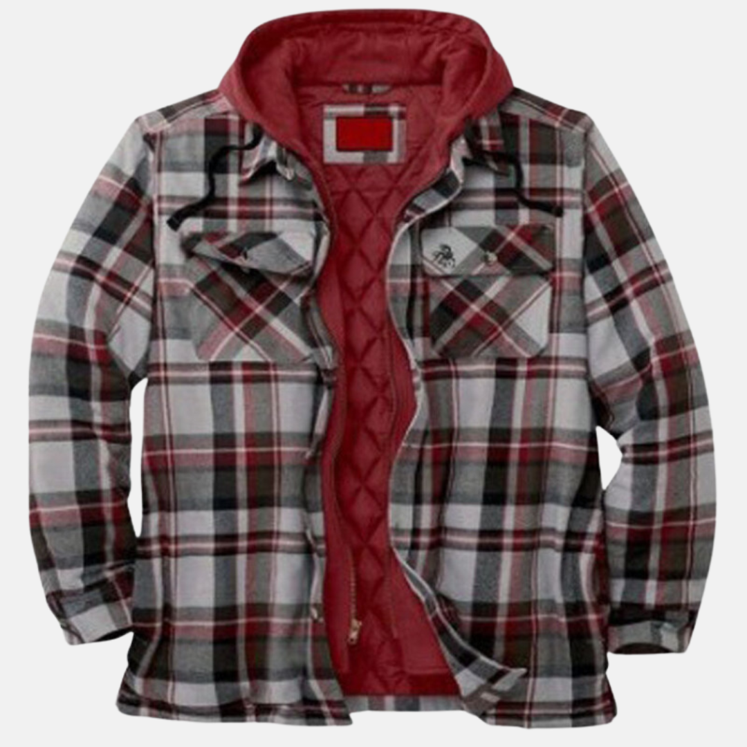 Mane | Chaqueta informal de cuadros con botones para hombre