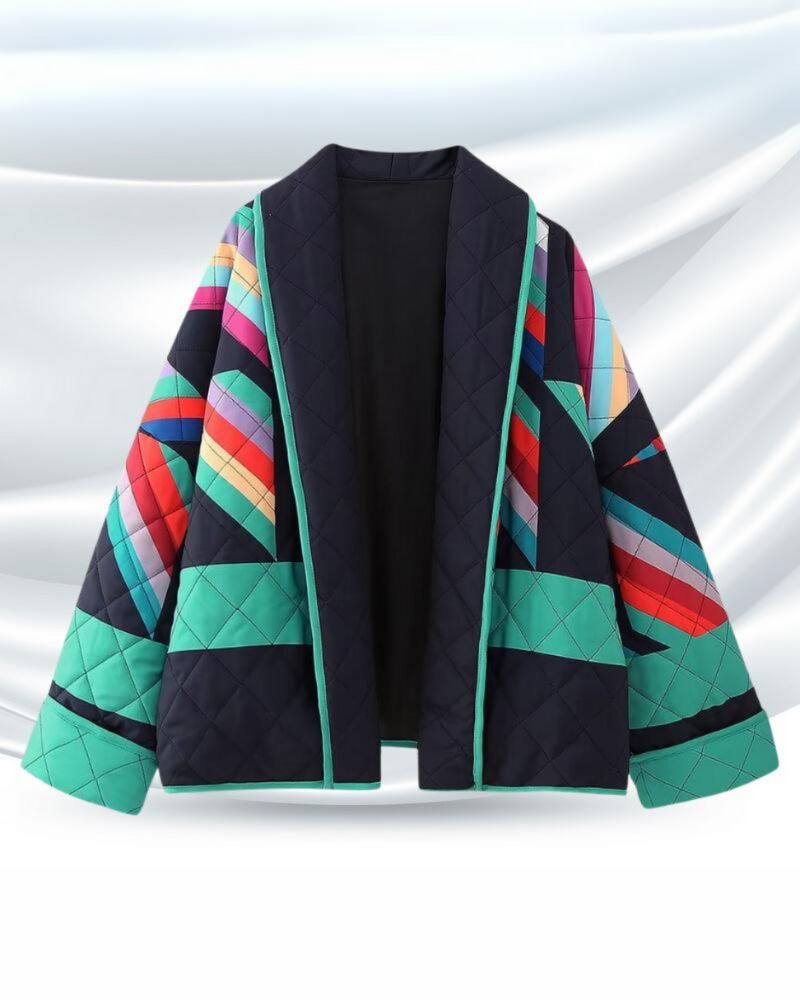 Flōre | Damenjacke mit geometrischem Print
