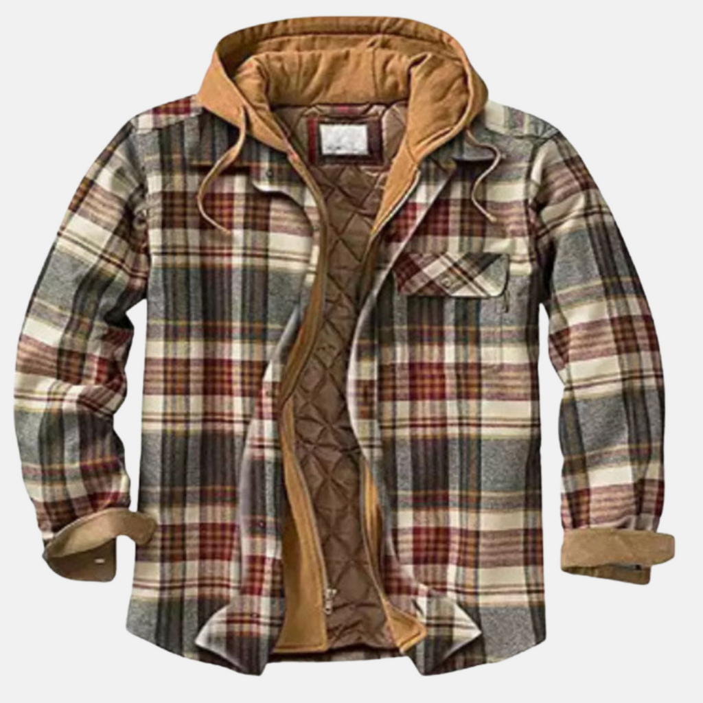 Mane | Chaqueta informal de cuadros con botones para hombre