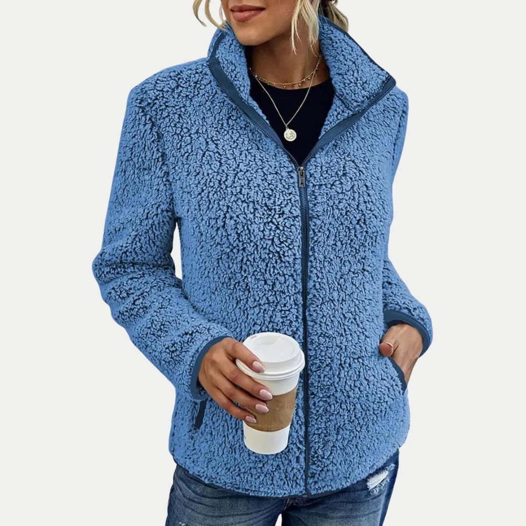Isana | Chaqueta de forro polar con textura en la superficie