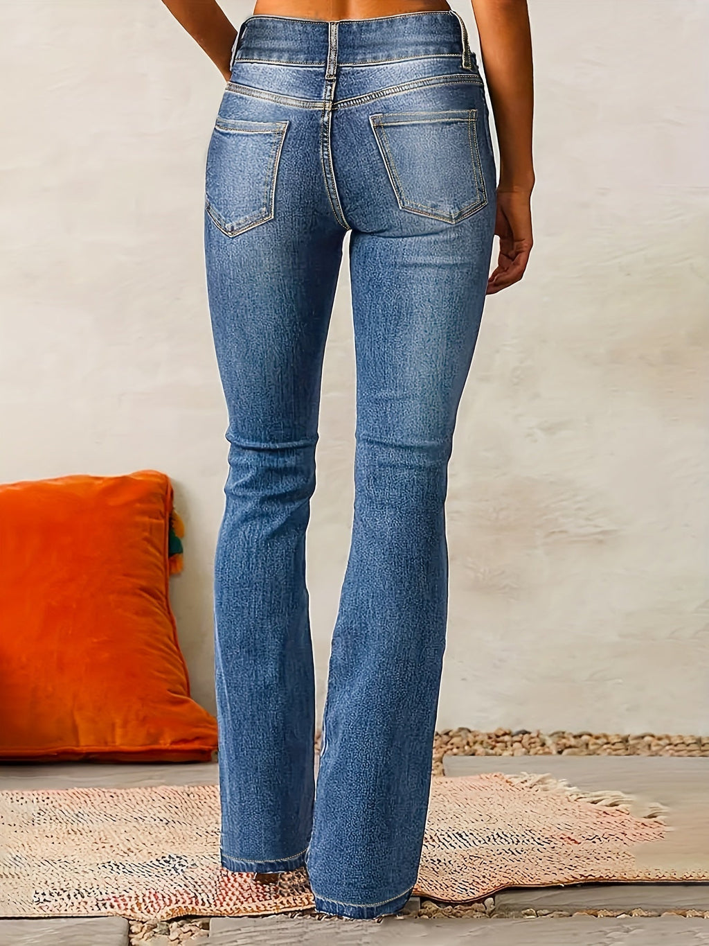Isana | Damen High-Waist Jeans mit weitem Bein