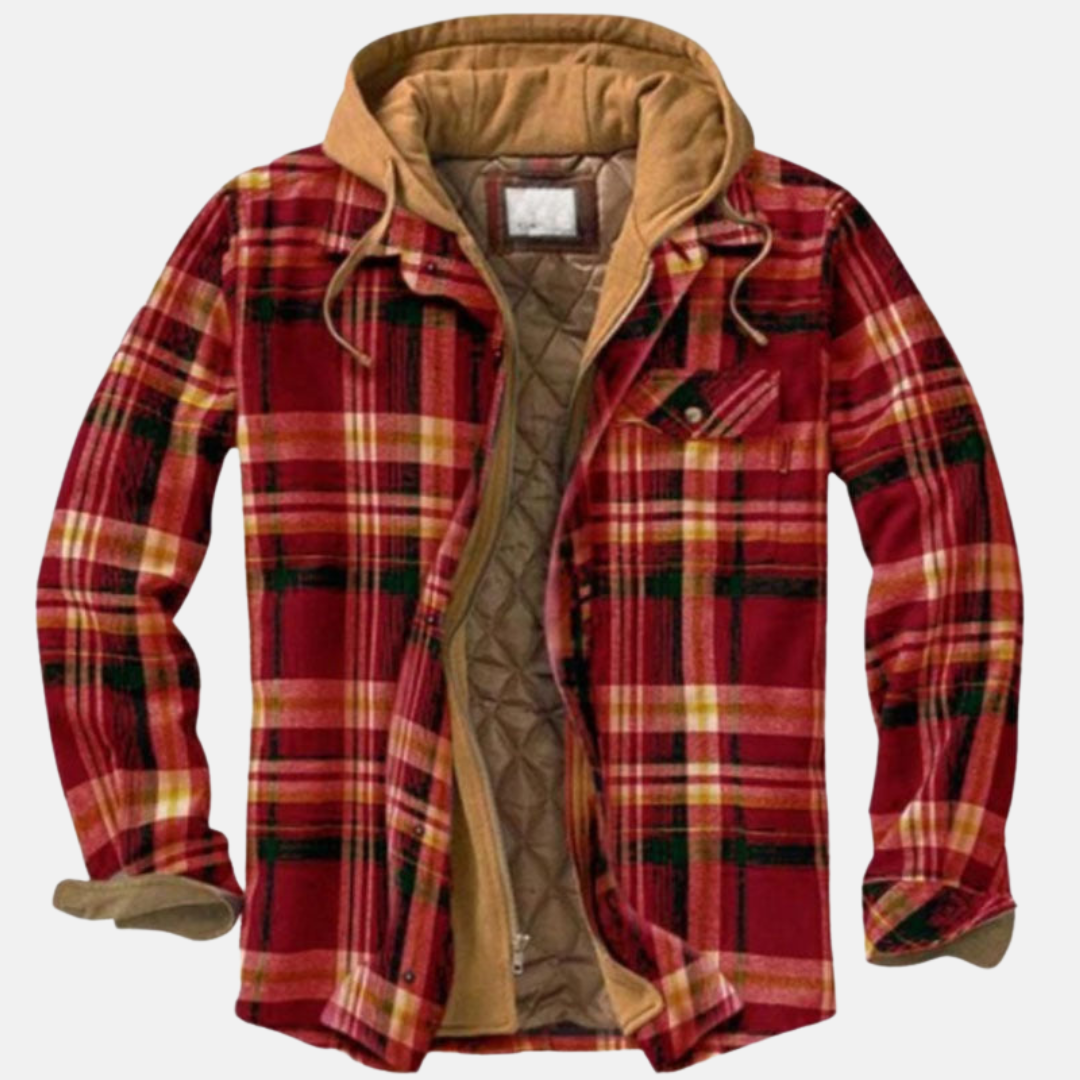 Mane | Chaqueta informal de cuadros con botones para hombre