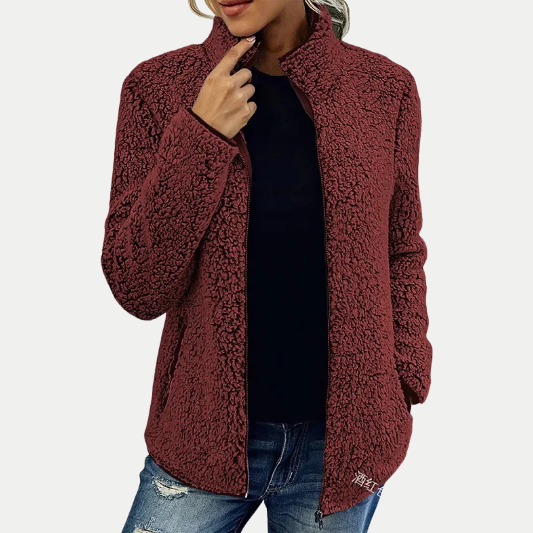 Isana | Chaqueta de forro polar con textura en la superficie