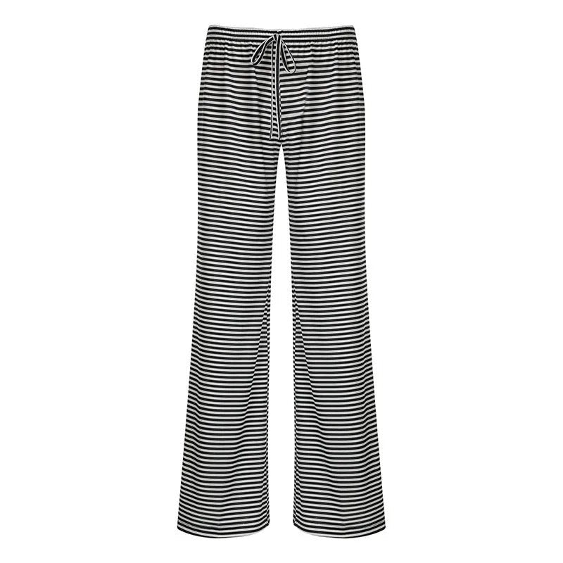Sephira | Damen Frühlings-Gestreifte Relaxed-Hose