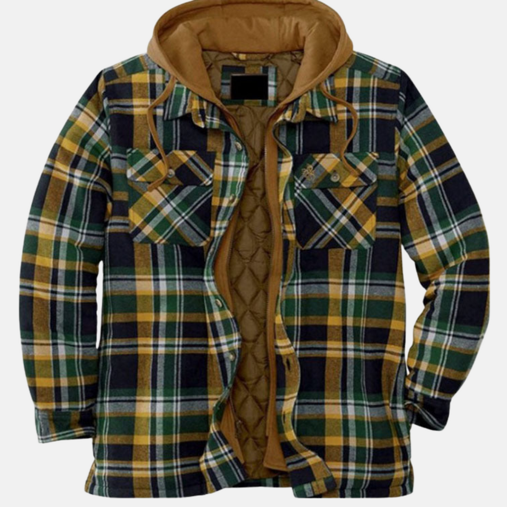 Mane | Chaqueta informal de cuadros con botones para hombre