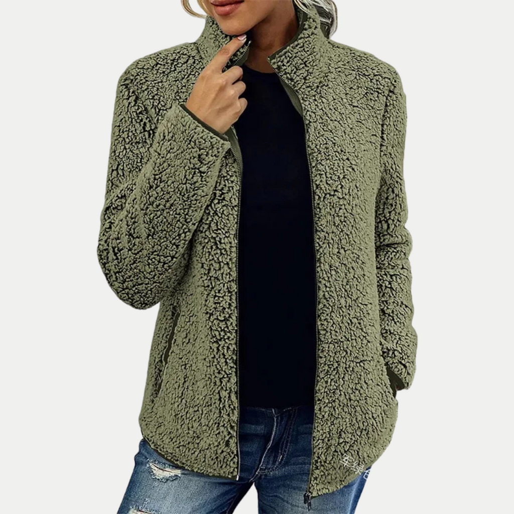 Isana | Chaqueta de forro polar con textura en la superficie
