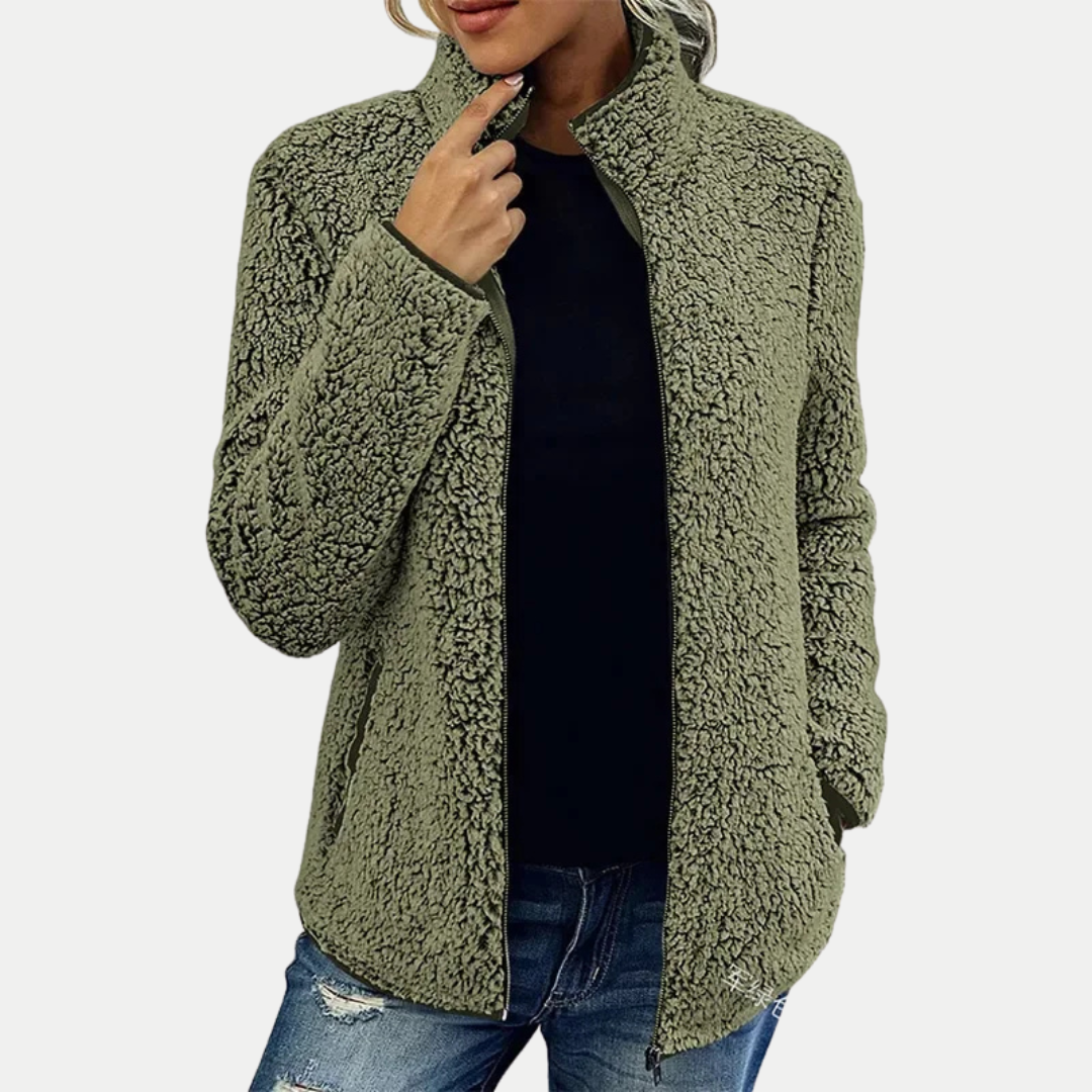Isana | Chaqueta de forro polar con textura en la superficie