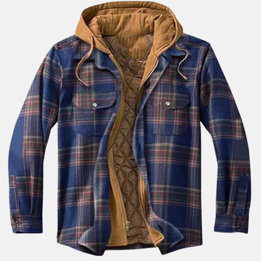 Mane | Chaqueta informal de cuadros con botones para hombre