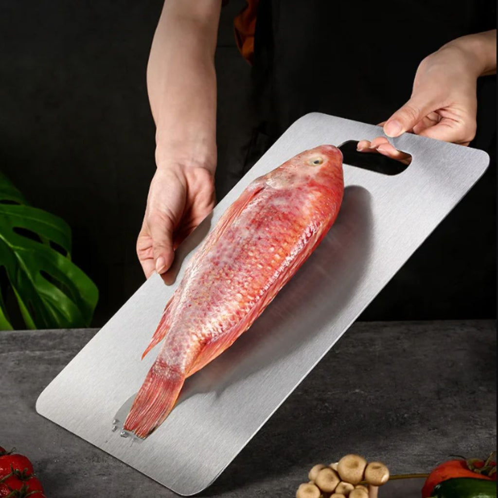 Tabla de cortar de acero inoxidable de alta calidad para la cocina
