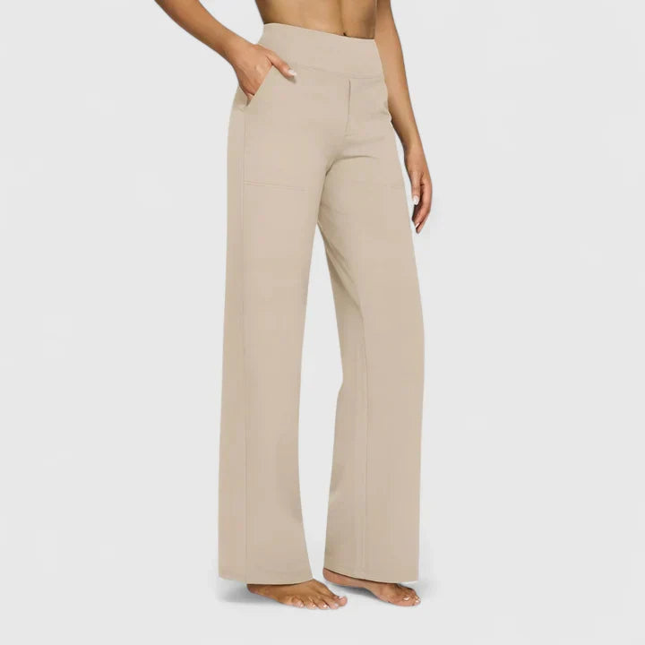 Solis | Damen Weite Loungehose mit Stretchbund