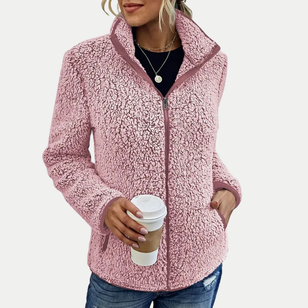 Isana | Chaqueta de forro polar con textura en la superficie