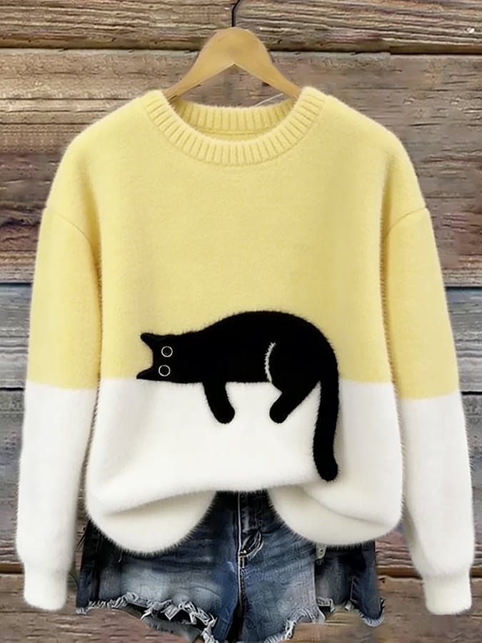 SUENTA Dôre | Kuscheliger Oversize-Pullover Gelb