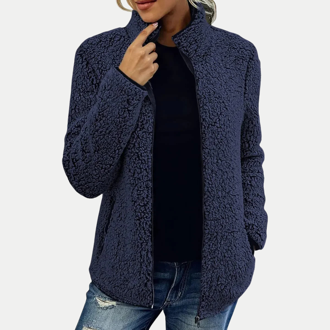 Isana | Chaqueta de forro polar con textura en la superficie