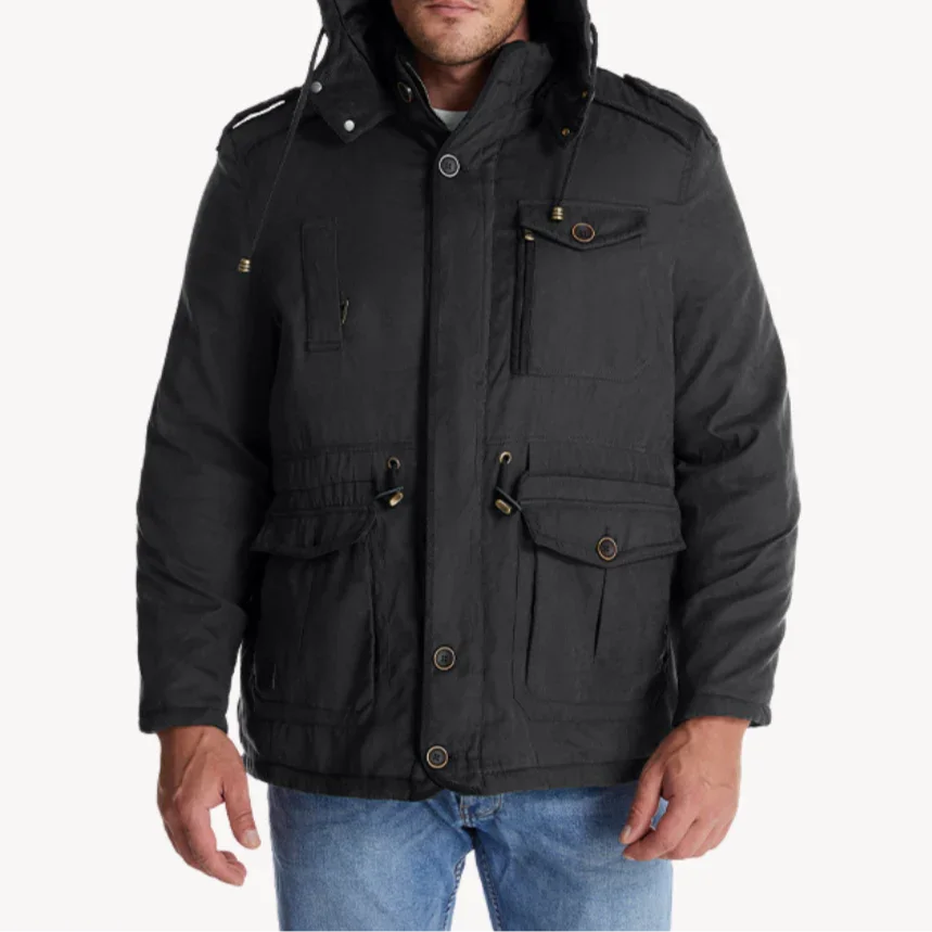 Ranches | Herren Robuste Winterjacke mit Fleece-Futter