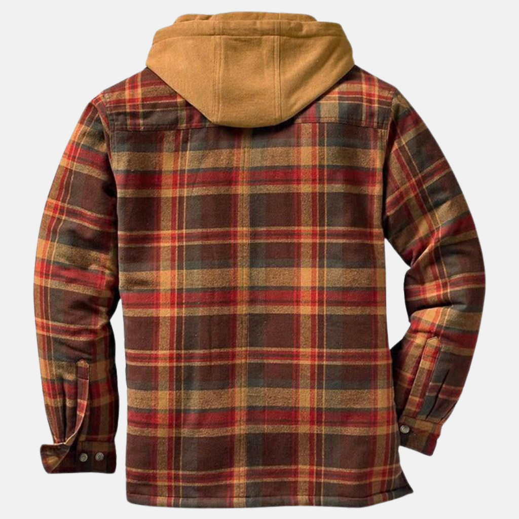 Mane | Chaqueta informal de cuadros con botones para hombre