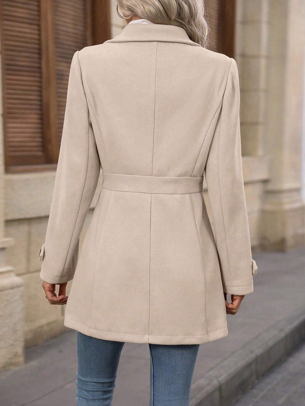 Isana | Herbst-Trenchcoat für Damen mit Gürtel, taillierter Schnitt, Übergangszeit