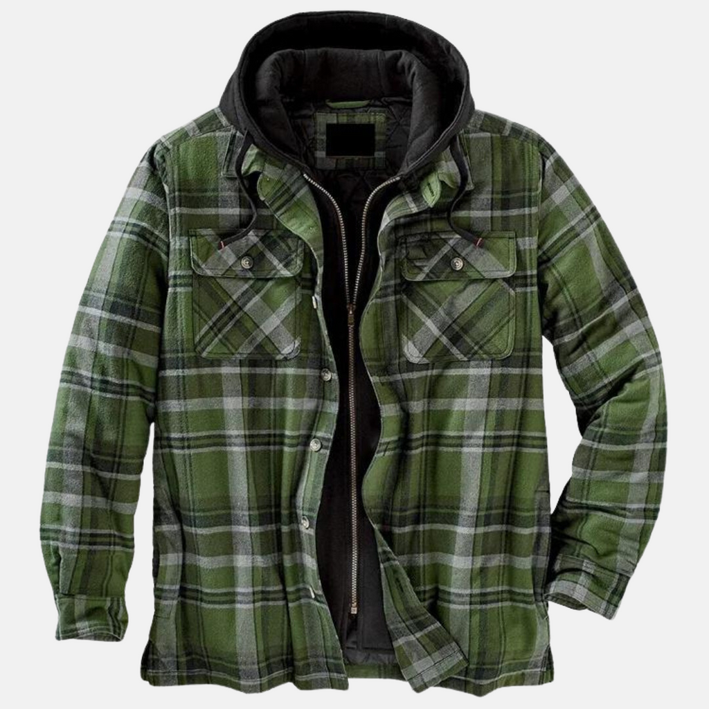 Mane | Chaqueta informal de cuadros con botones para hombre