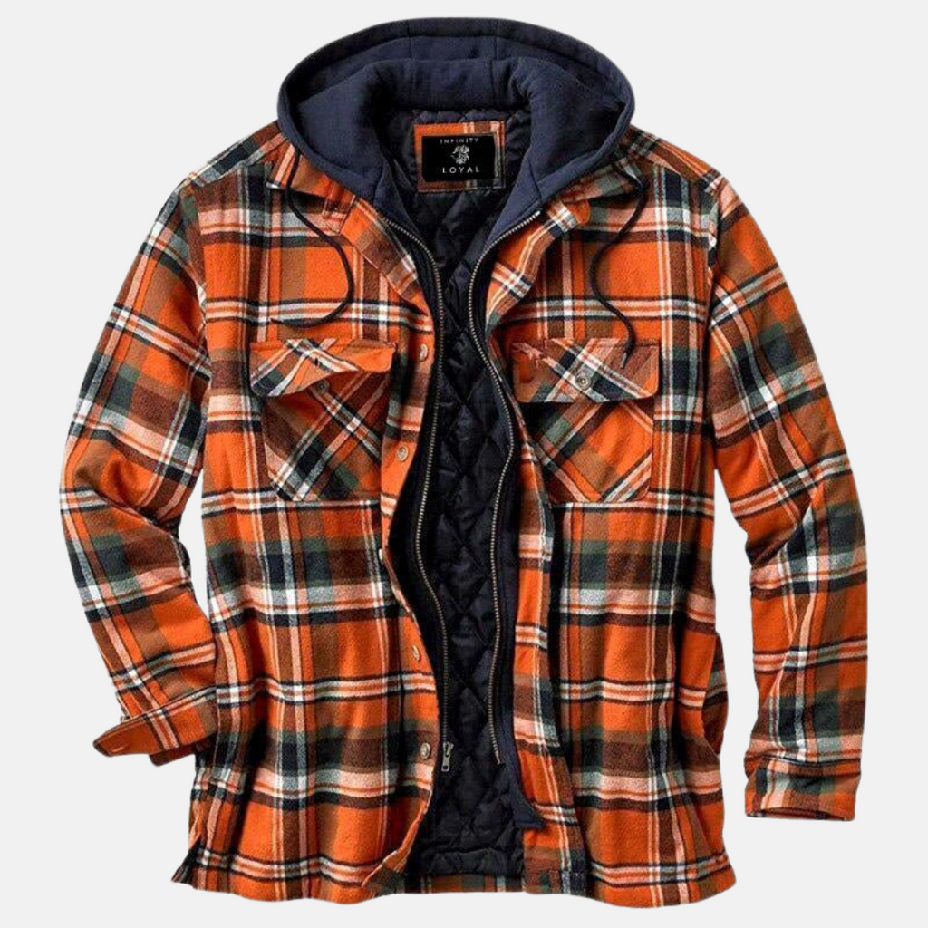 Mane | Chaqueta informal de cuadros con botones para hombre