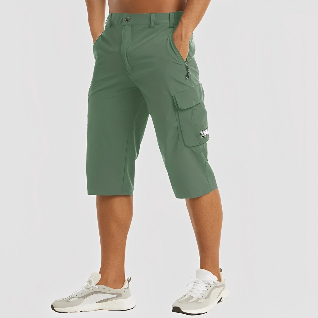 SUENTA Malone | Dehnbare Cargo-Hose für Herren Grün