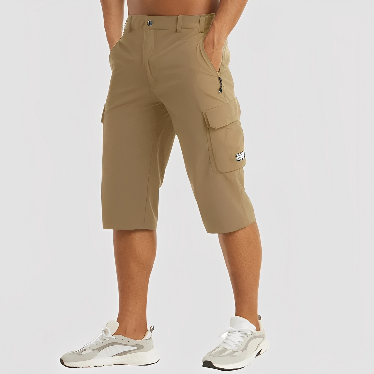 SUENTA Cova | Stretch-Cargohosen für Herren Braun
