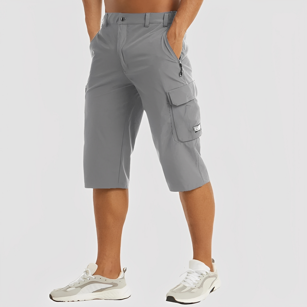 SUENTA Cova | Stretch-Cargohosen für Herren Grau