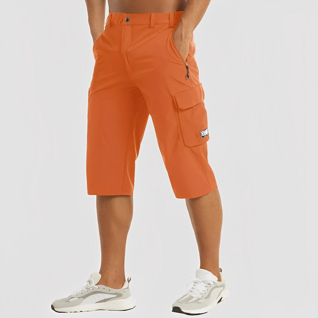 SUENTA Cova | Stretch-Cargohosen für Herren orange