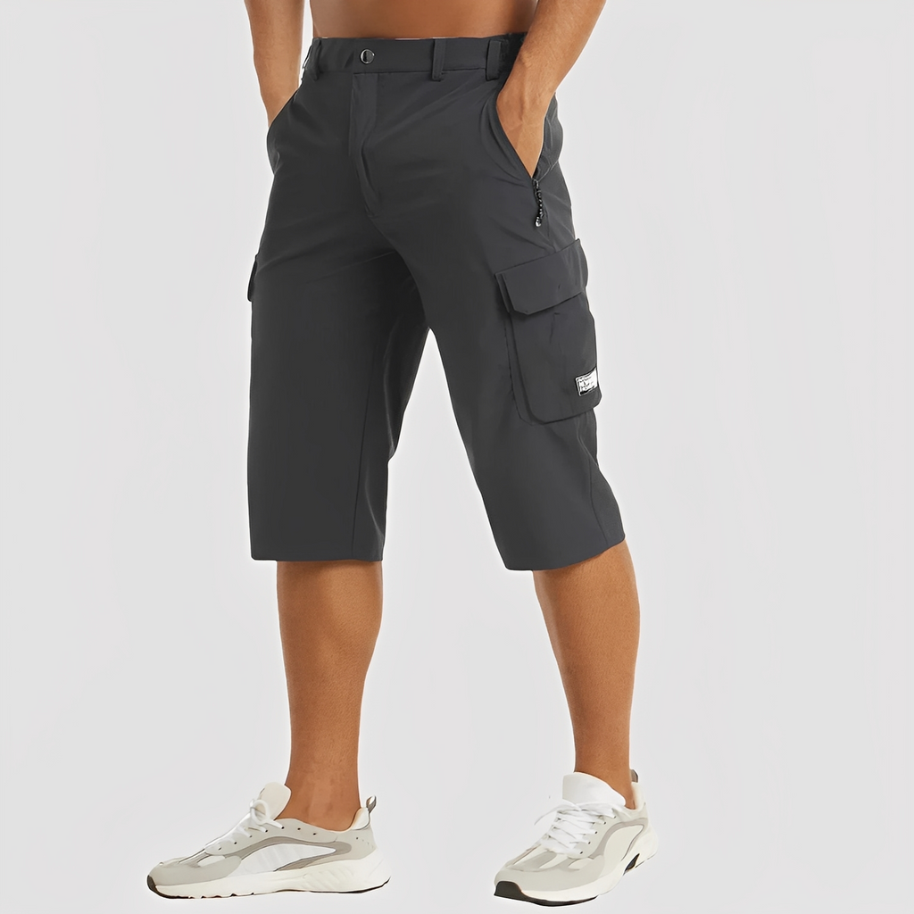 SUENTA Cova | Stretch-Cargohosen für Herren Dunkelgrau