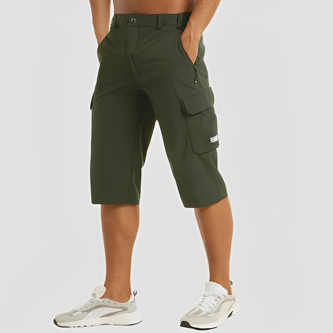 SUENTA Cova | Stretch-Cargohosen für Herren Dunkelgrün