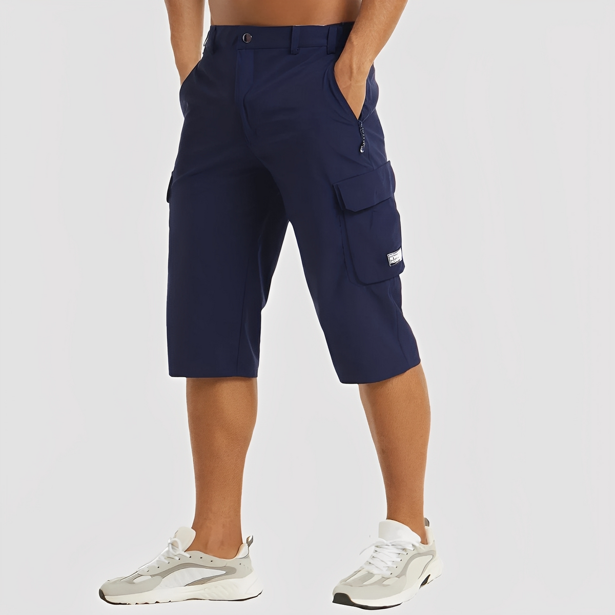 SUENTA Cova | Stretch-Cargohosen für Herren Dunkelblau