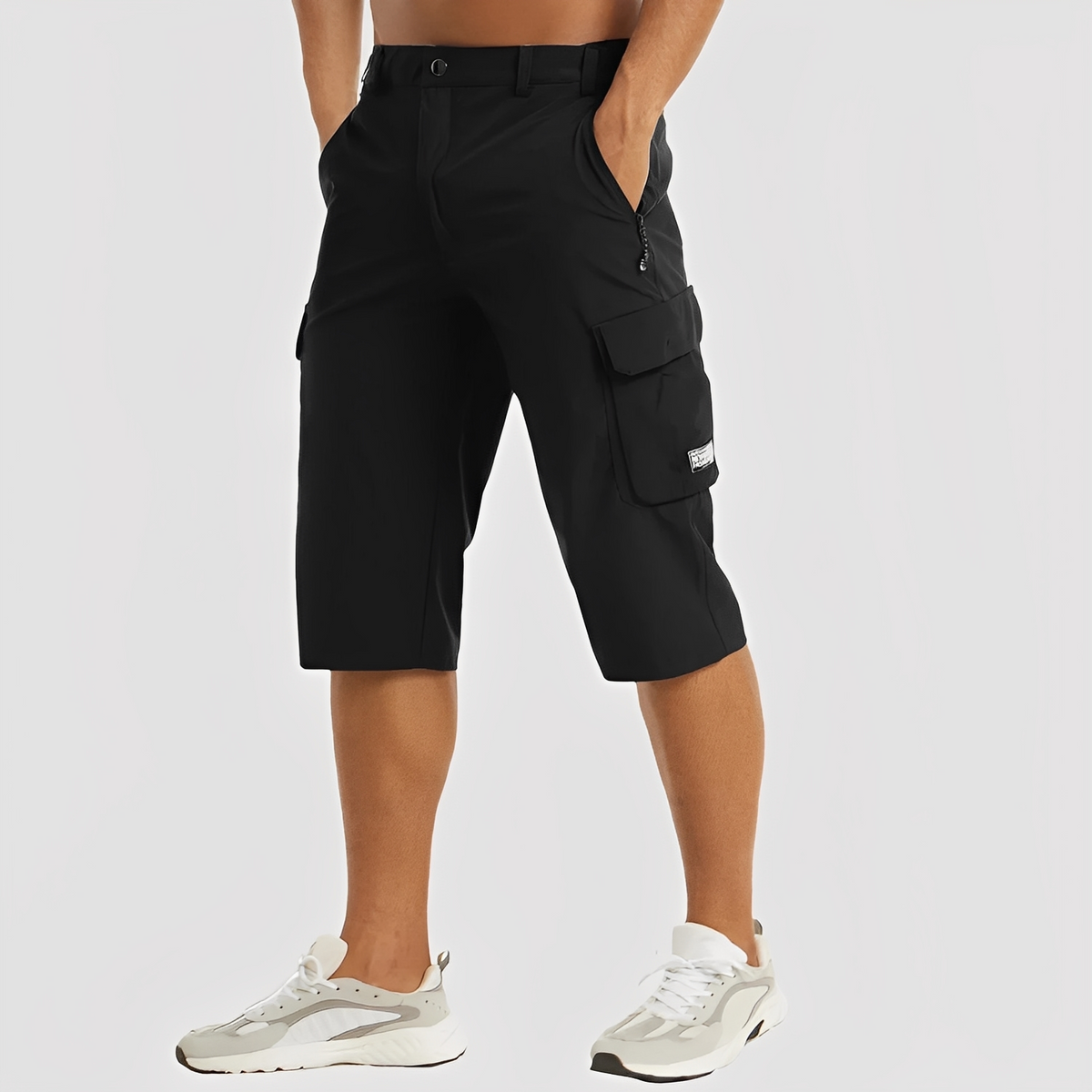 SUENTA Cova | Stretch-Cargohosen für Herren schwarz