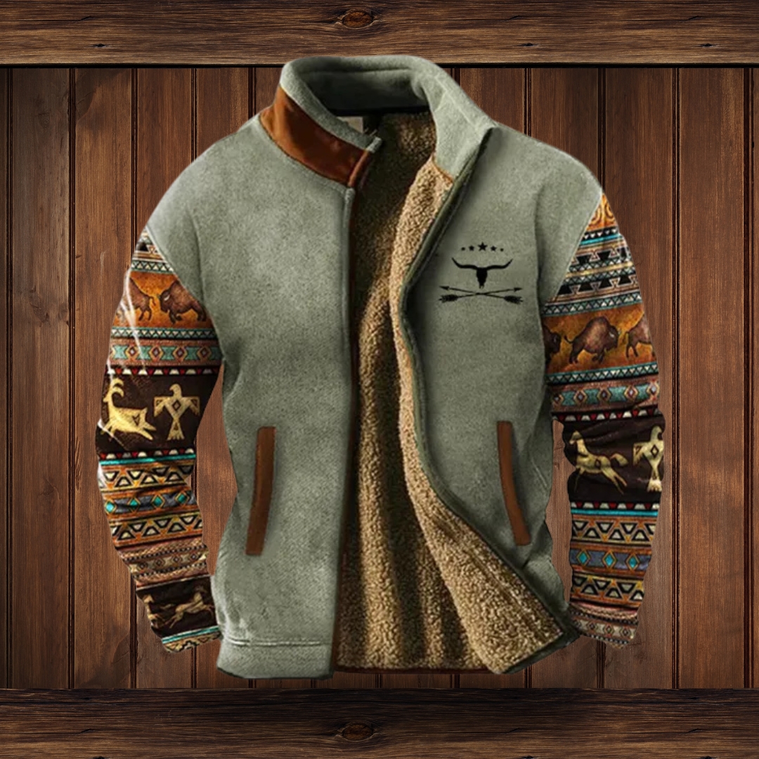 SUENTA Herren Fleecejacke Stilvoller Komfort Bequemlichkeit Langlebigkeit Eleganz Grau