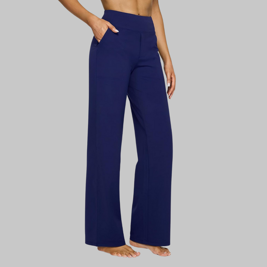 SUENTA Komfortable Stretchhose Figur schmeichelt Bequem Selbstbewusst Blau