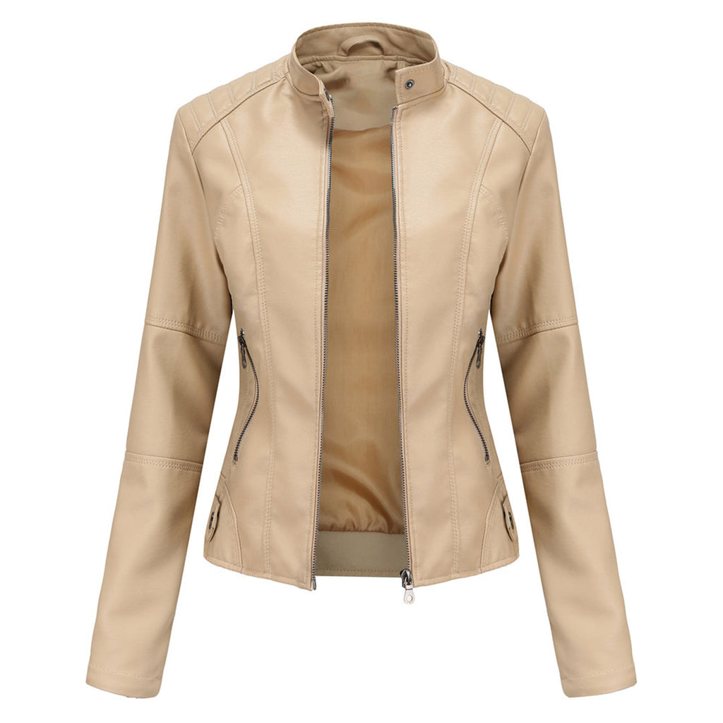 Parsha | Women's jacket with a stand-up collar and zippered pockets