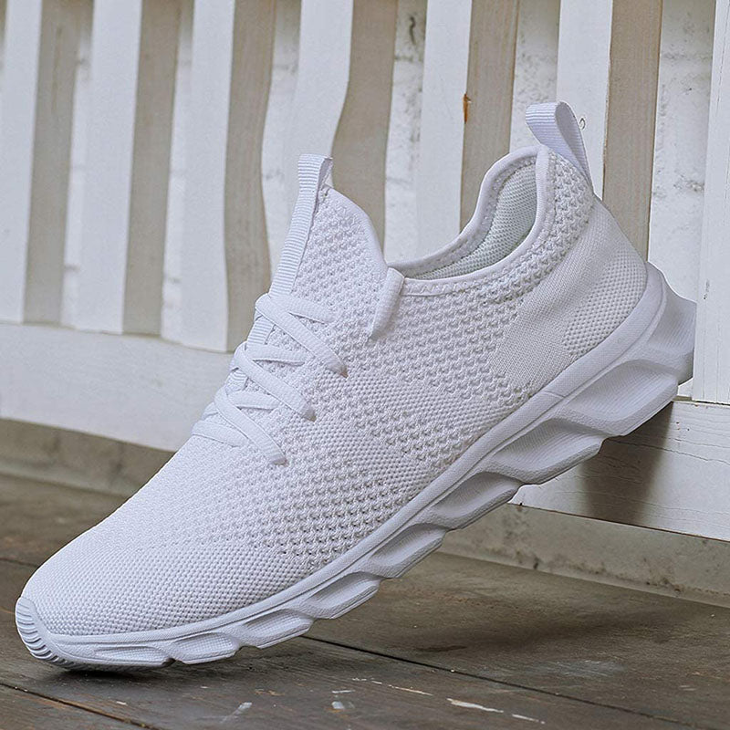 SUENTA Damen Sneaker Atmungsaktivem Stoff 4 Cm Unter Der Ferse Fußgewölbe-Stütze