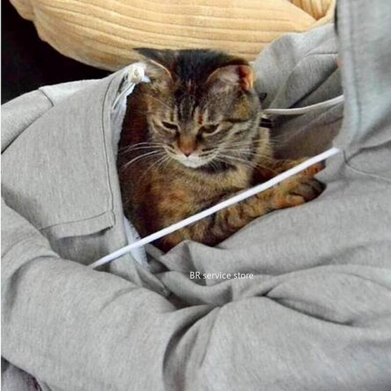 SUENTA Hoodie Schlafplatz Katzenhaaren Komfort Katze Hoodie