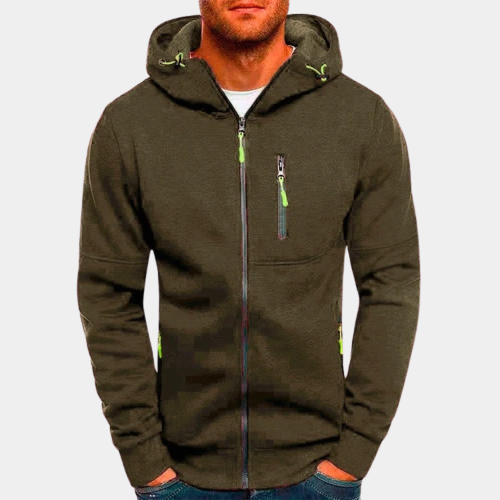Mane | Lässiger Herren-Hoodie mit Reißverschluss