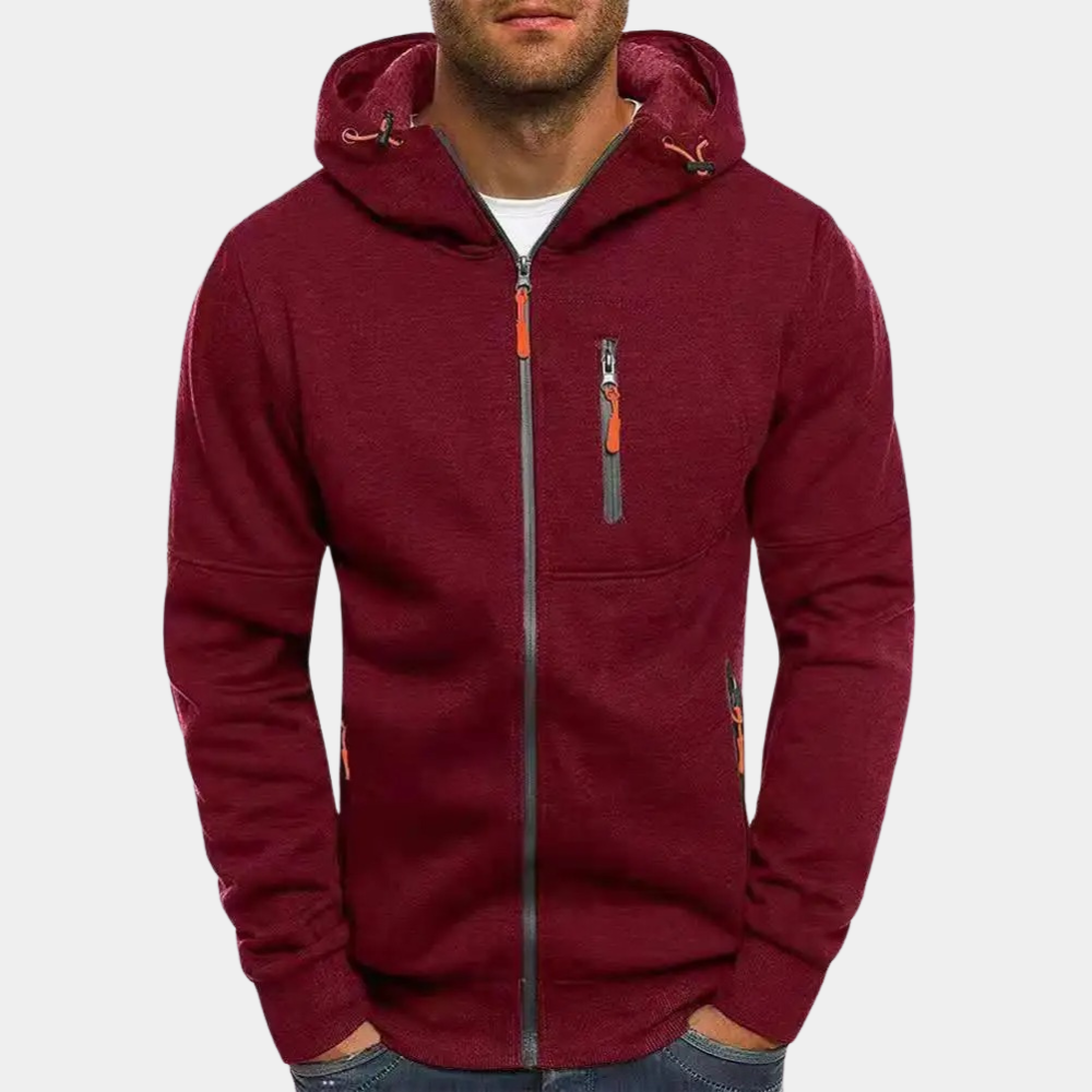Mane | Lässiger Herren-Hoodie mit Reißverschluss