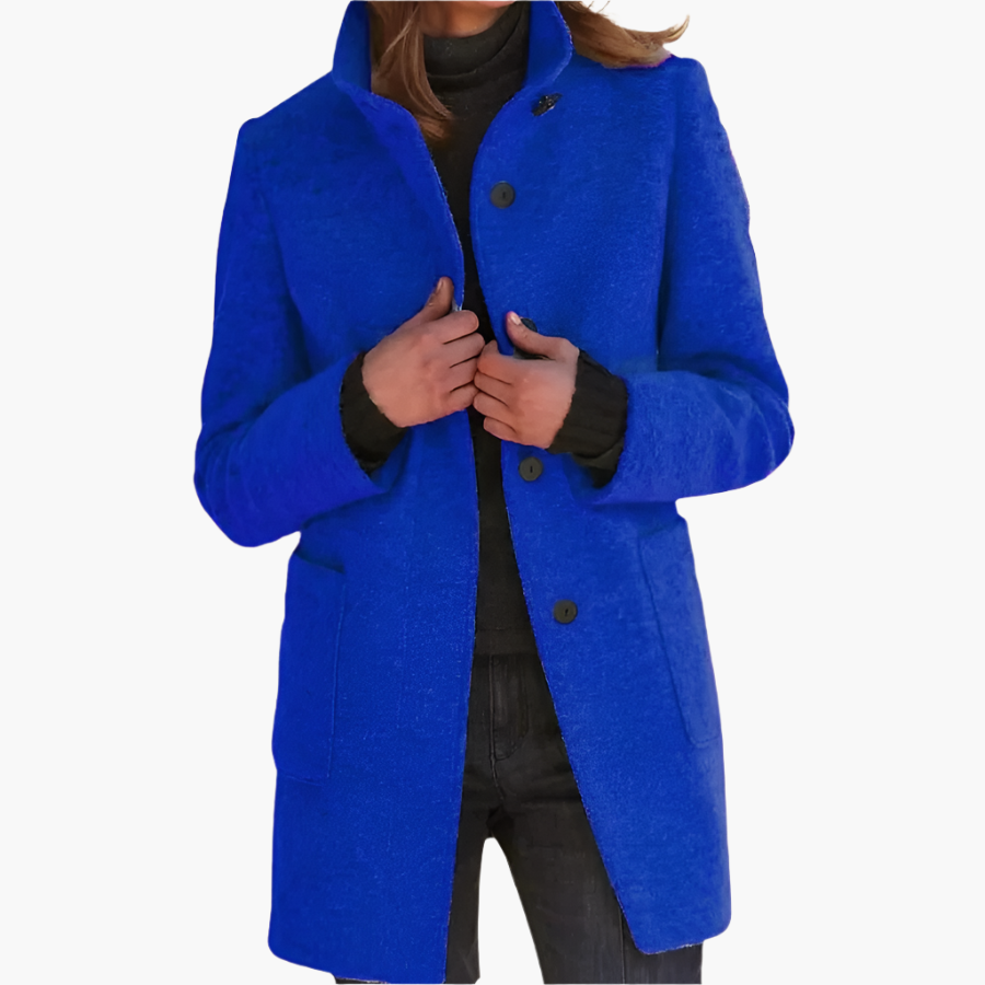 Inspire | Damen Winter Mantel mit Langem Ärmel im Klassischen Stil