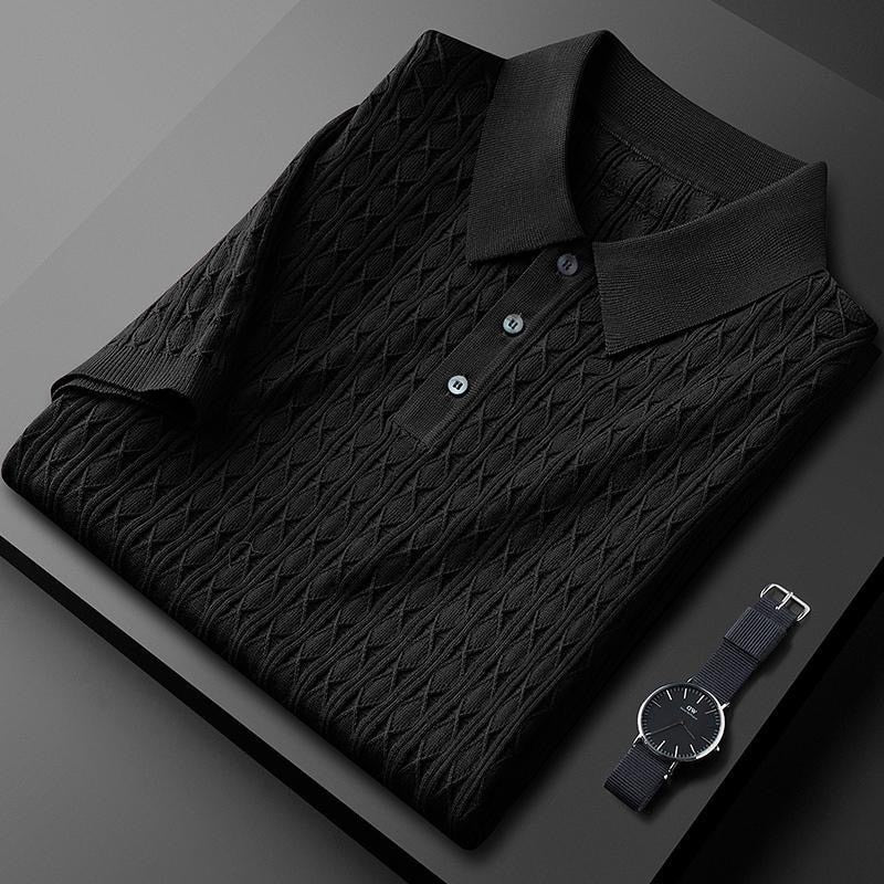 SUENTA Pamelo | Herren Poloshirt – Weiches & Atmungsaktives Material Schwarz