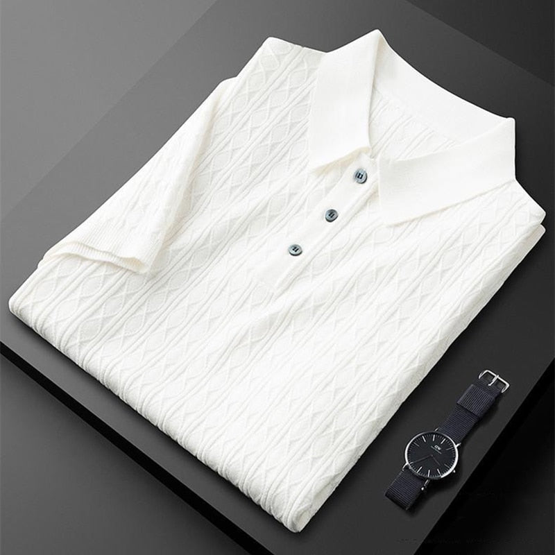 SUENTA Pamelo | Herren Poloshirt – Weiches & Atmungsaktives Material Weiß
