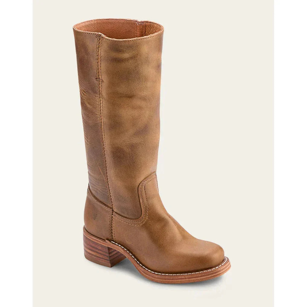 SUENTA Damen-Stiefel Kniehoch – Eckige Spitze & Blockabsatz
