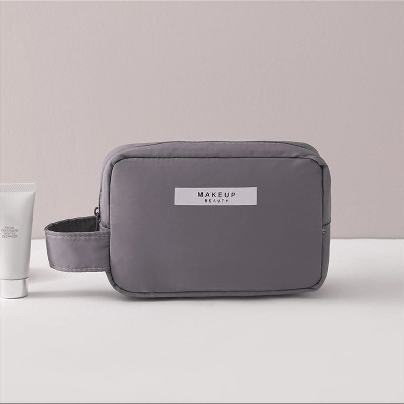 SUENTA Damen Kosmetiktasche klein mit Griff Reise Ordnung Mit Stil Auf Jeder Reise Dunkelgrau Klein