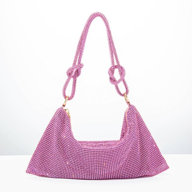 SUENTA Damen Schultertaschen Mit Glitzer Groß Abend Besondere Anlässe Roségold