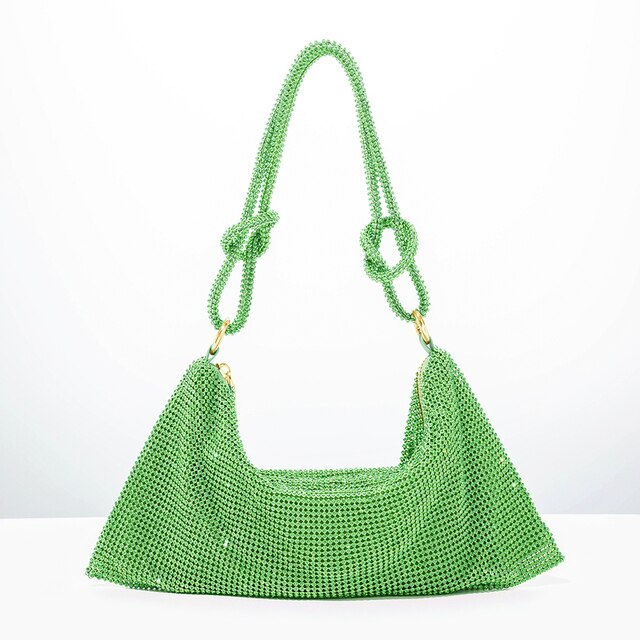 SUENTA Damen Schultertaschen Mit Glitzer Groß Abend Besondere Anlässe Grün