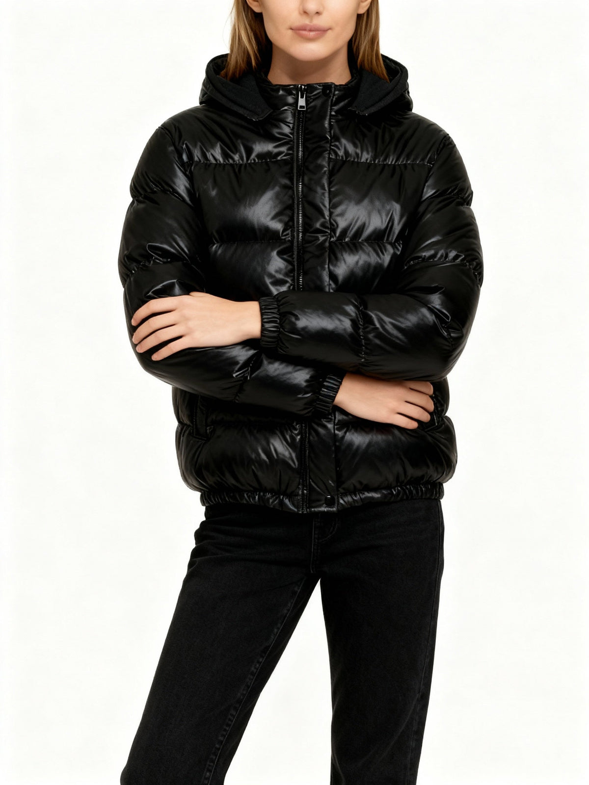 SUENTA Damen-Steppjacke Glänzend Leicht Perfekt Für Kühle Tage