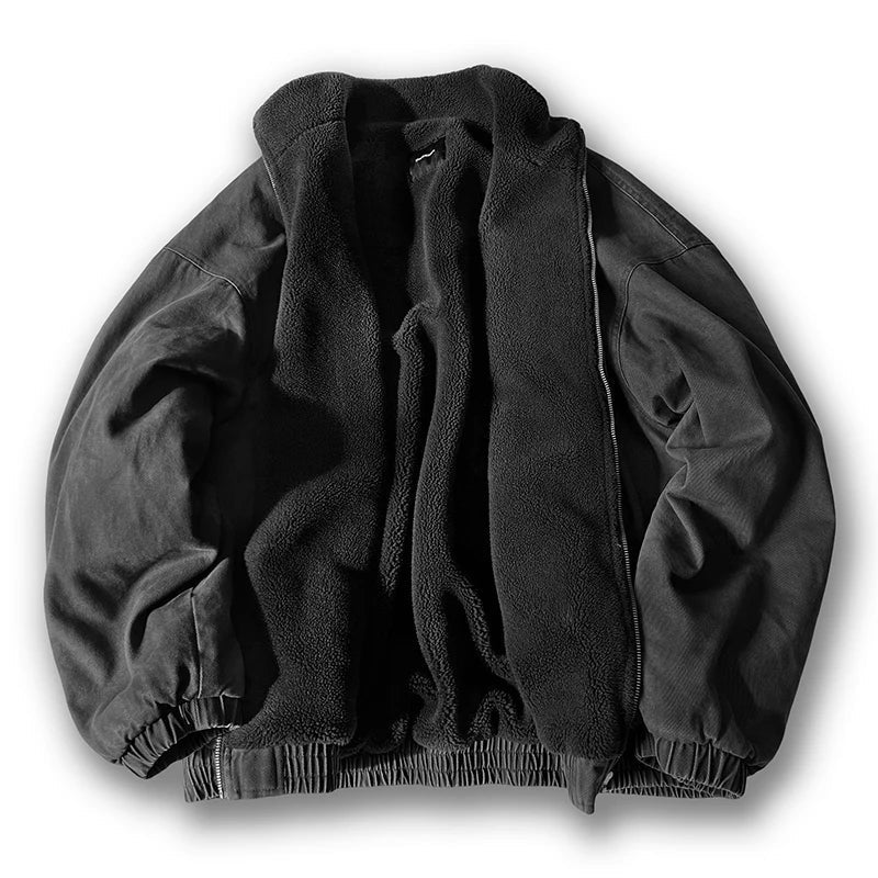 SUENTA Wilshire | Herren Winter-Casual-Jacke mit Reißverschluss Grau